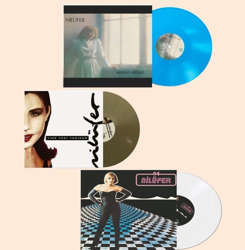 Nilüfer - Sensiz Olmaz - Yine Yeni Yeniden - 84  (Renkli 3 Plak Özel Set)
